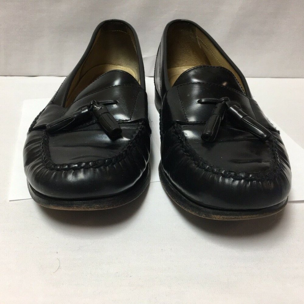 Bass Loafers Harrison Tassel Men's Black Size 11S